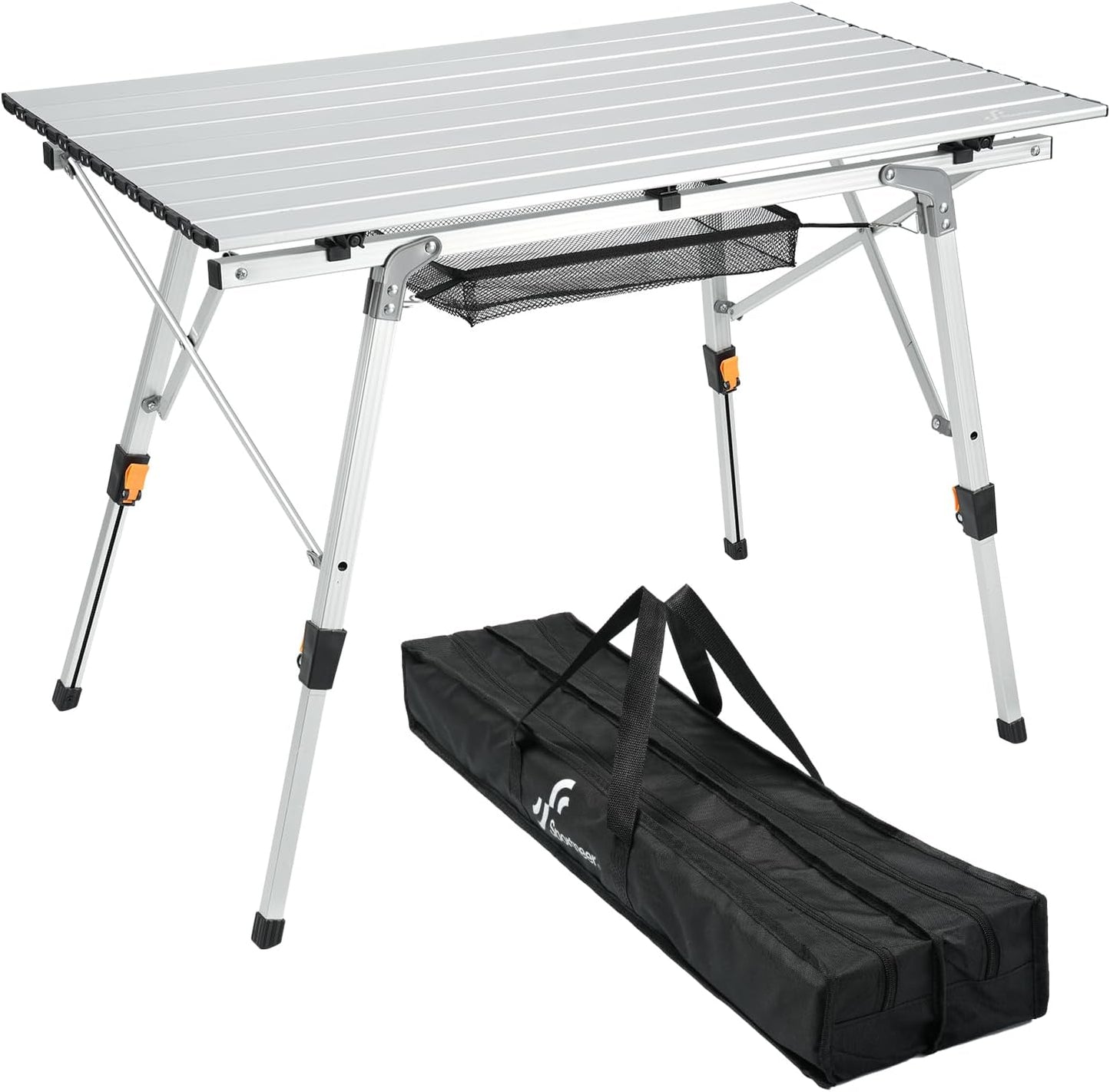 Sportneer Adjustable Height Aluminum Folding Camping Table