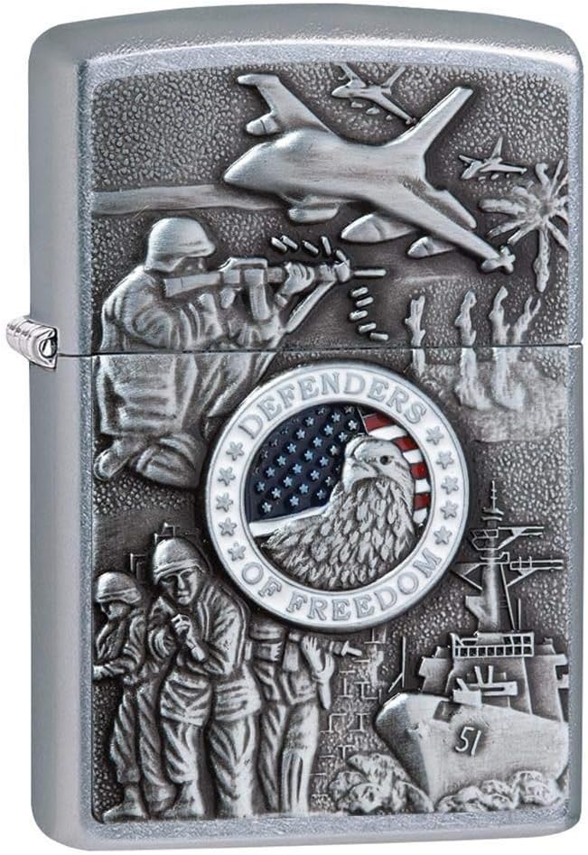 Genuine Zippo Heroes Lighters: Windproof, Refillable, Durable