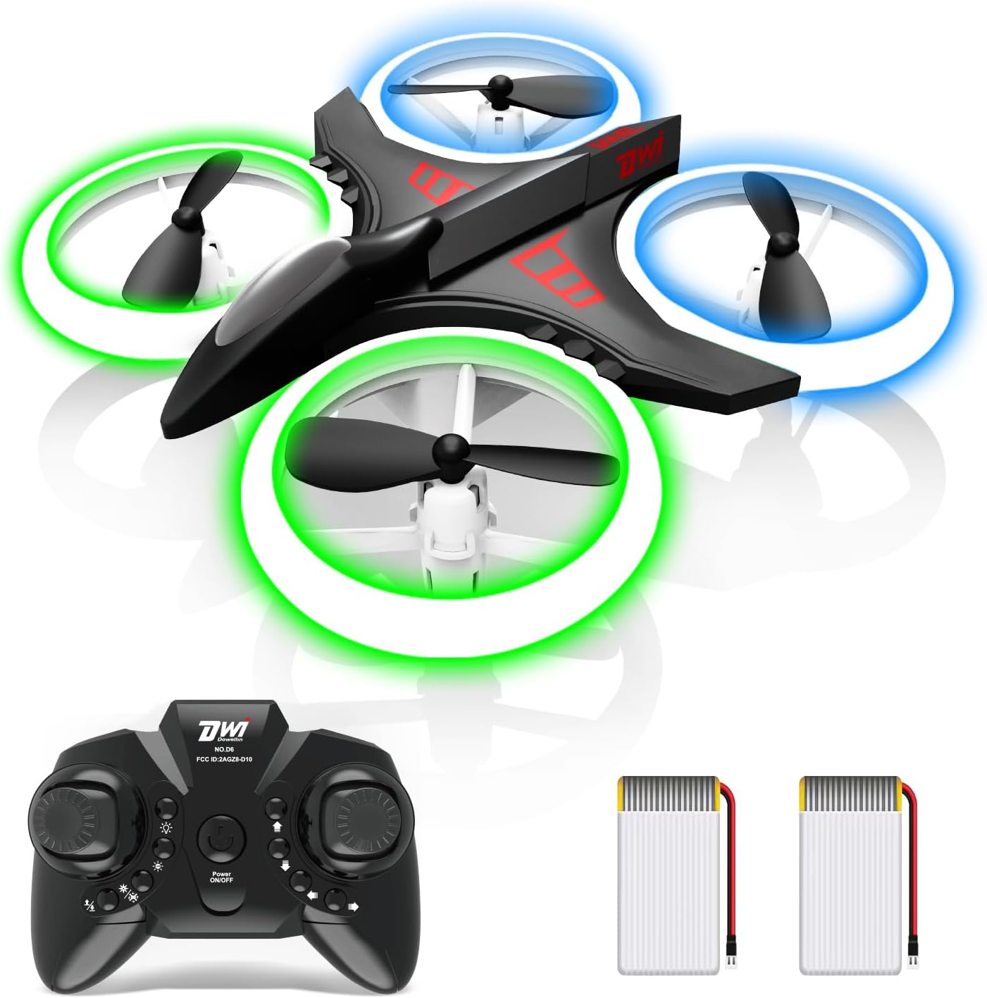 Dwi Dowellin Mini Drone for Kids with LED Lights and Fun Features