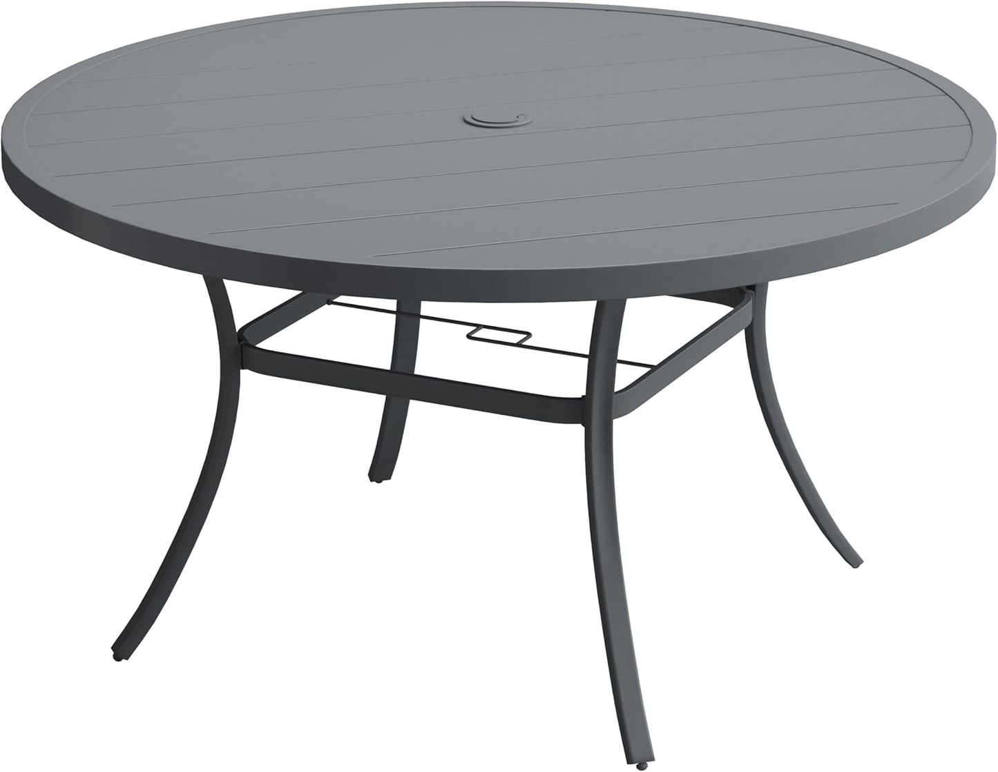 VICLLAX 60 Inch Outdoor Round Patio Table for Lawn Garden