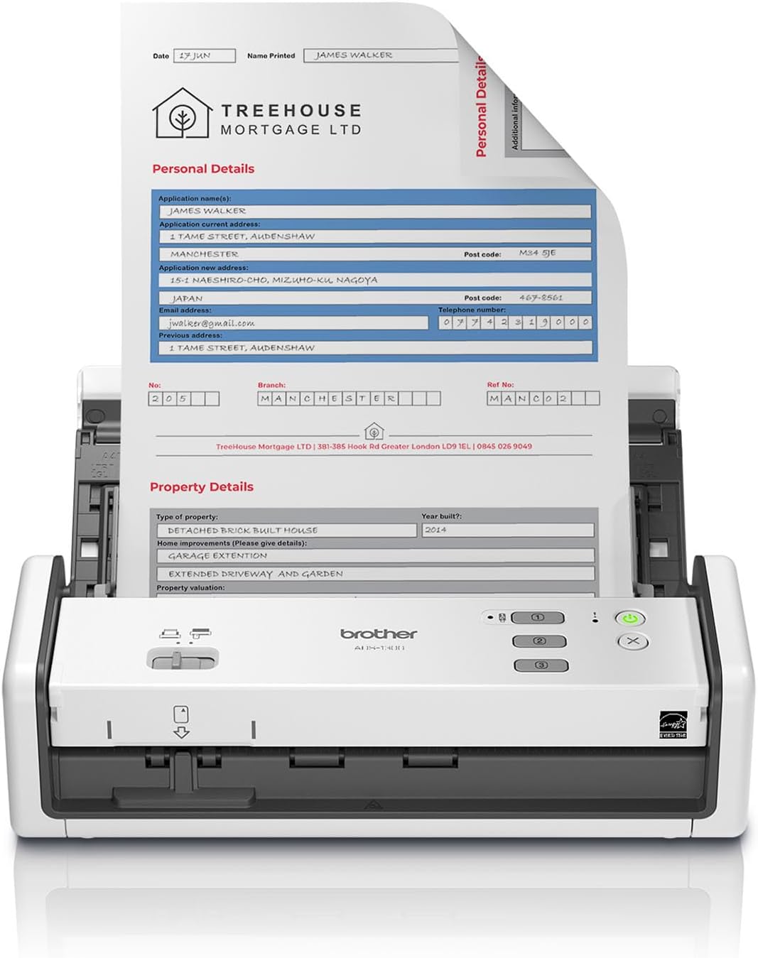 Brother ADS-1300 Compact Desktop Scanner for Efficient Scanning