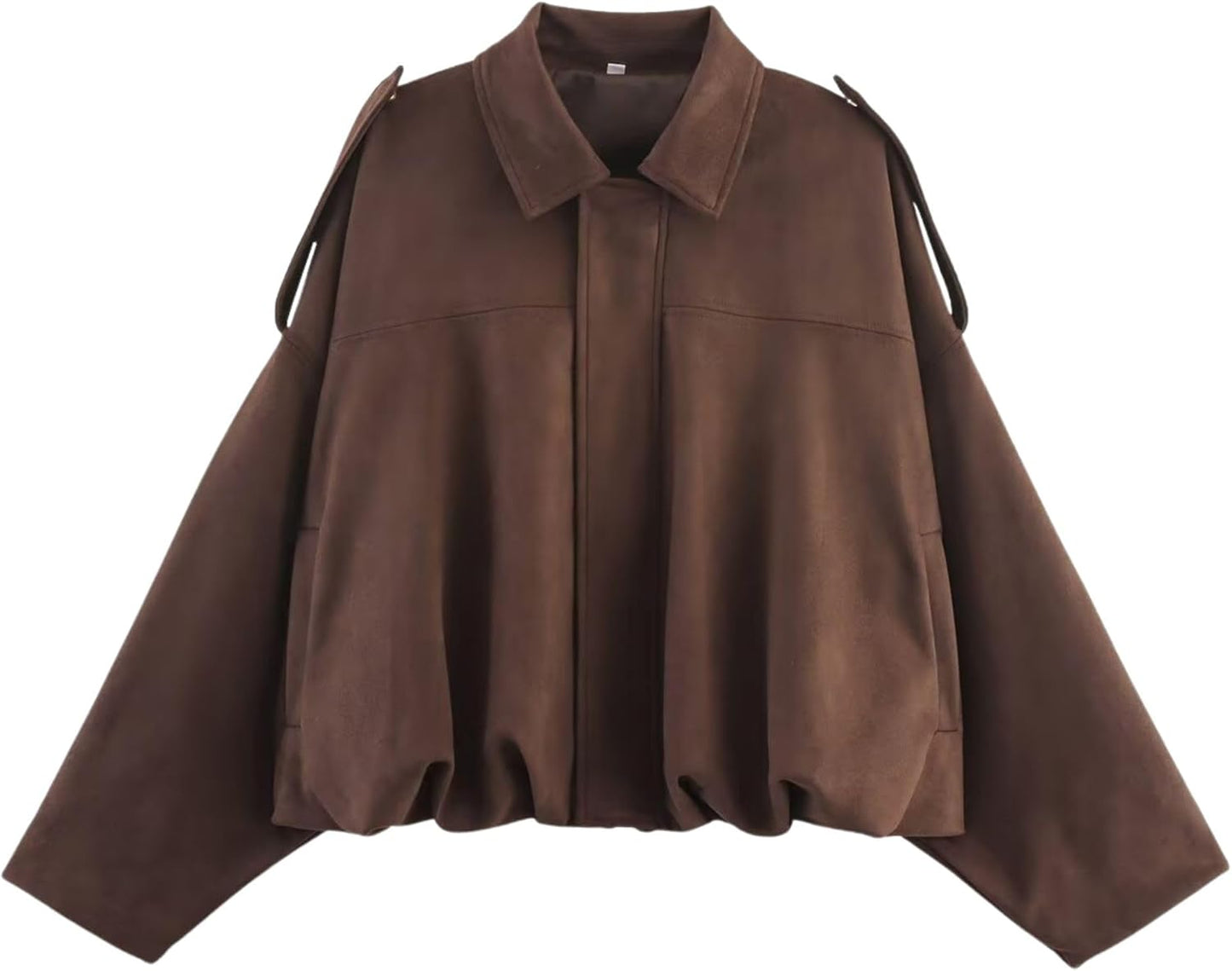Xunger Women's Faux Suede Bomber Jacket for Trendy Streetwear