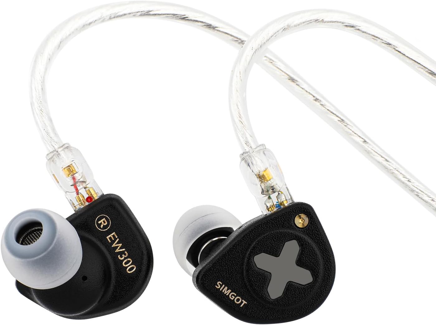 SIMGOT EW300 Hybrid Driver IEM Wired Earbuds for Gaming