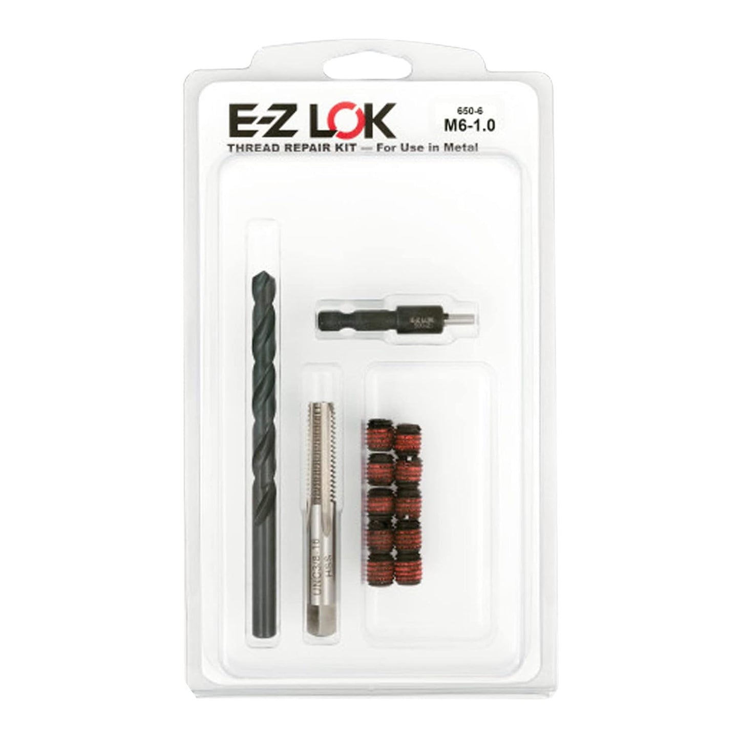 E-Z LOK Thread Repair Kit for Metal Carbon Steel Inserts M6-1.0