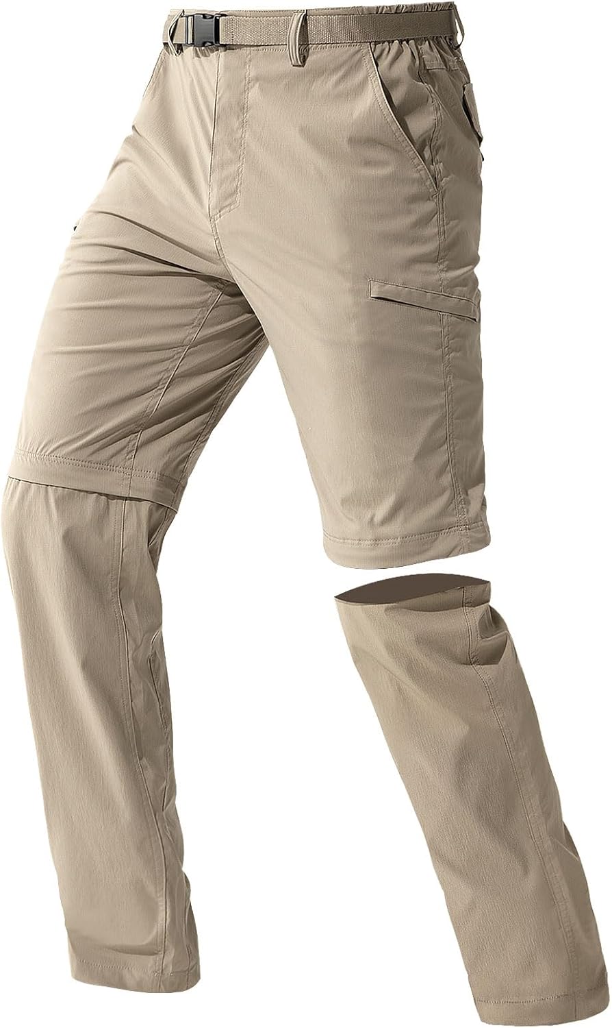FREE SOLDIER Men's Outdoor Convertible Hiking Pants for Adventure