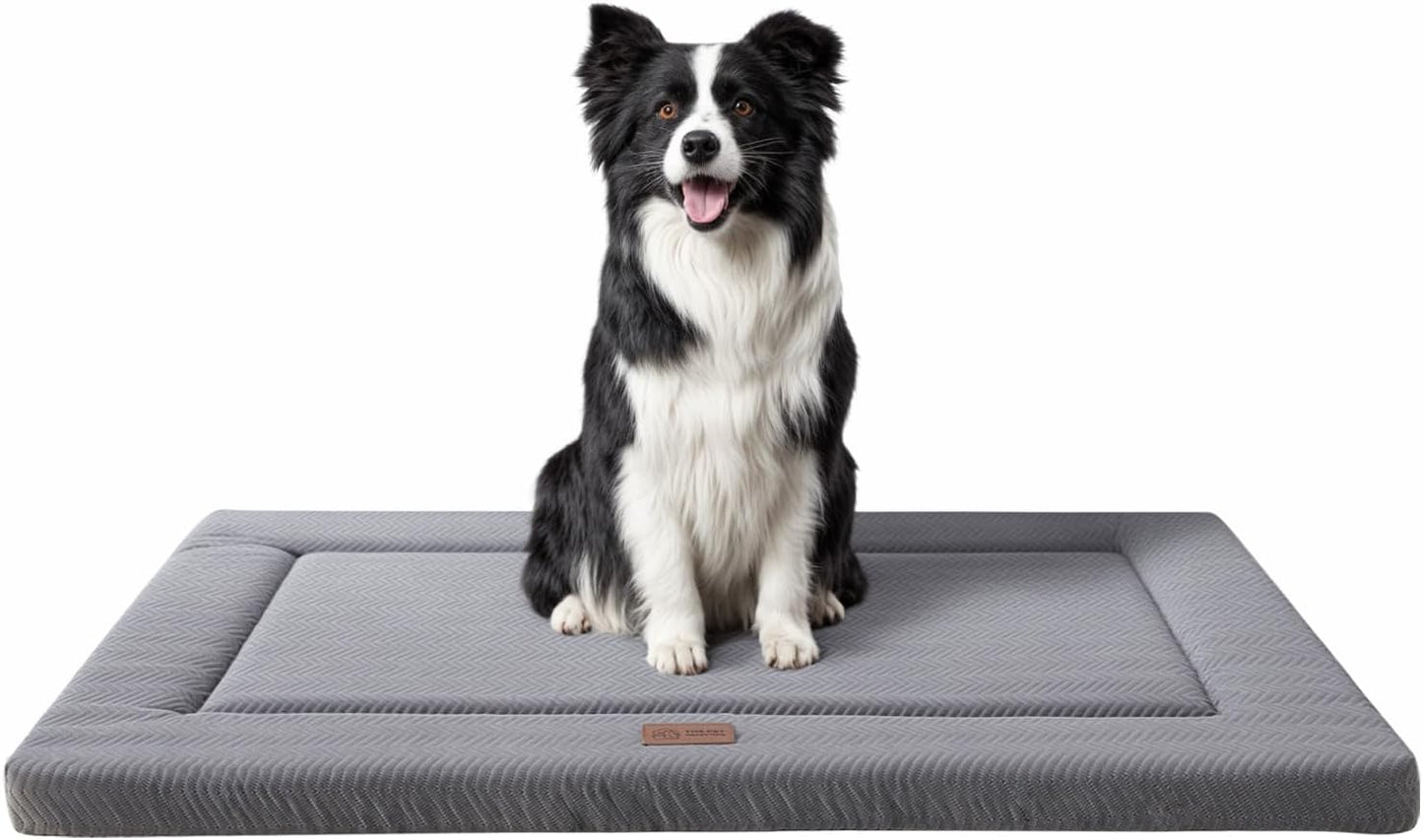 High Resilience Foam Dog Bed for Crate - Soft Plush Comfort
