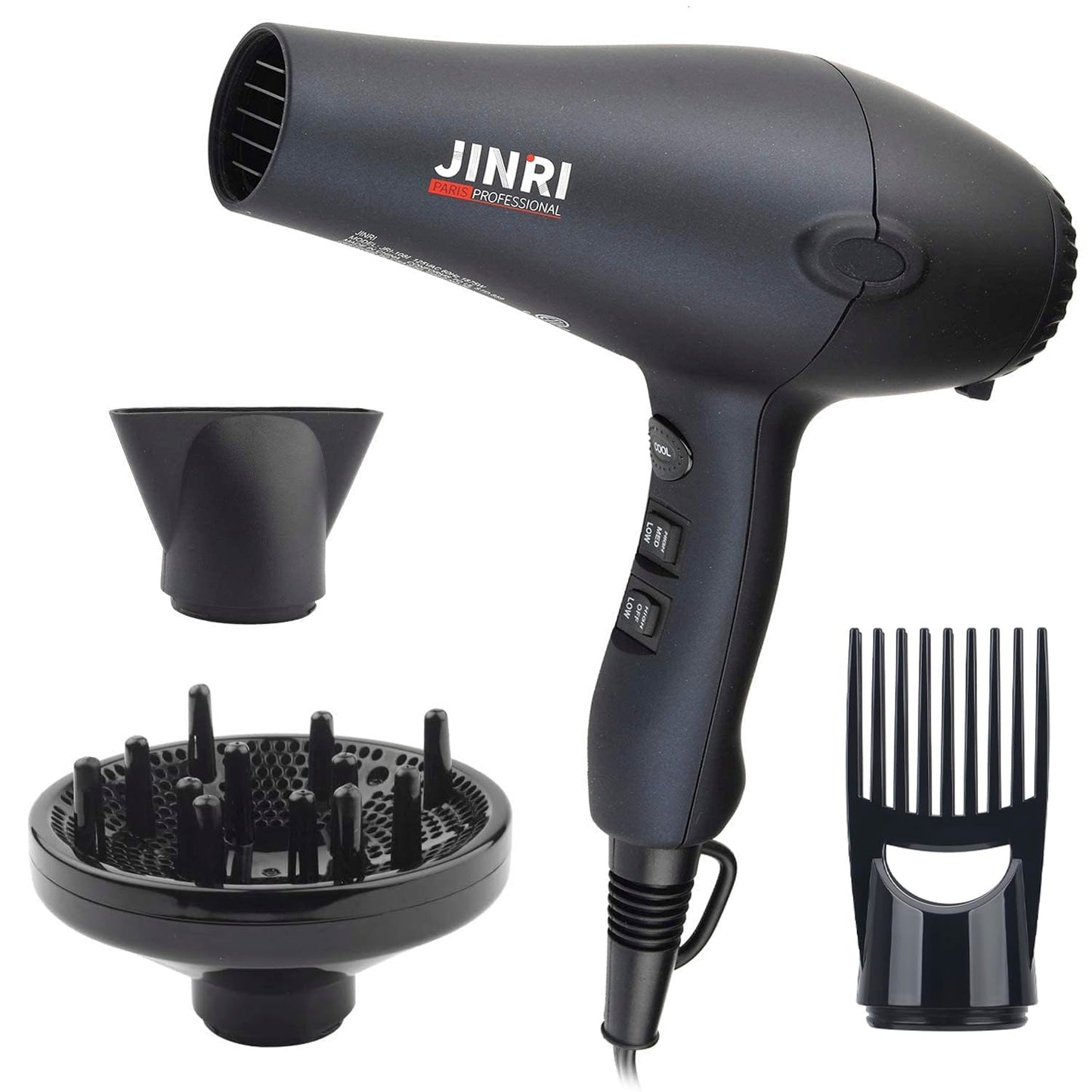 JINRI 1875W Tourmaline Hair Dryer: Fast Drying & Silky Smooth Hair