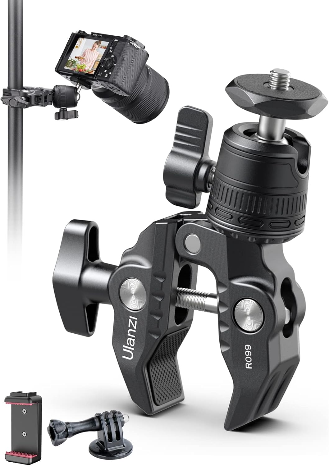 ULANZI R099 Super Clamp Mount - Versatile & Secure