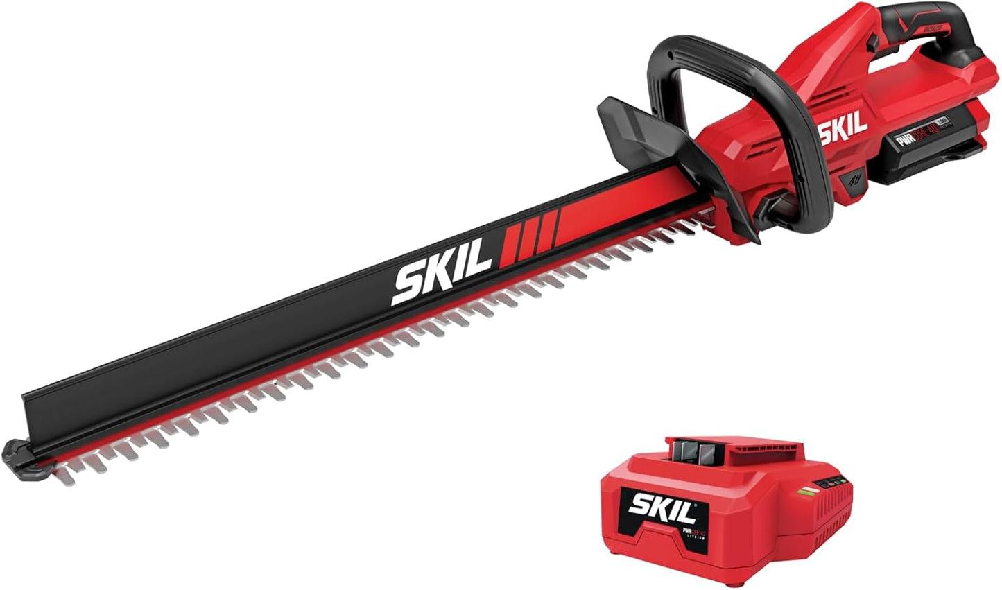40V Brushless 24 in. Hedge Trimmer Kit with Battery & Charger