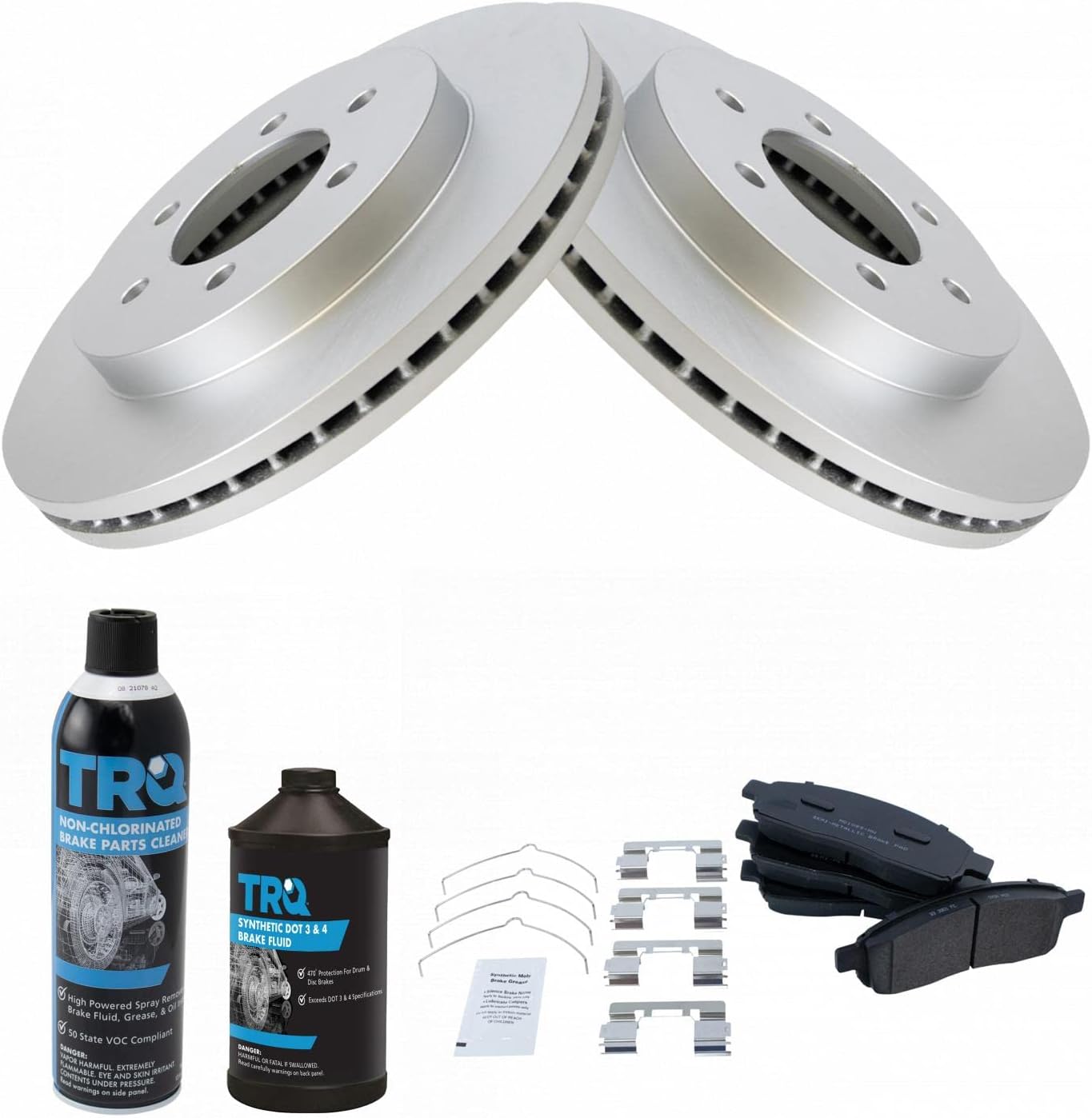 TRQ Front Brake Pad & Rotor Kit for 2004-2008 Ford F-150