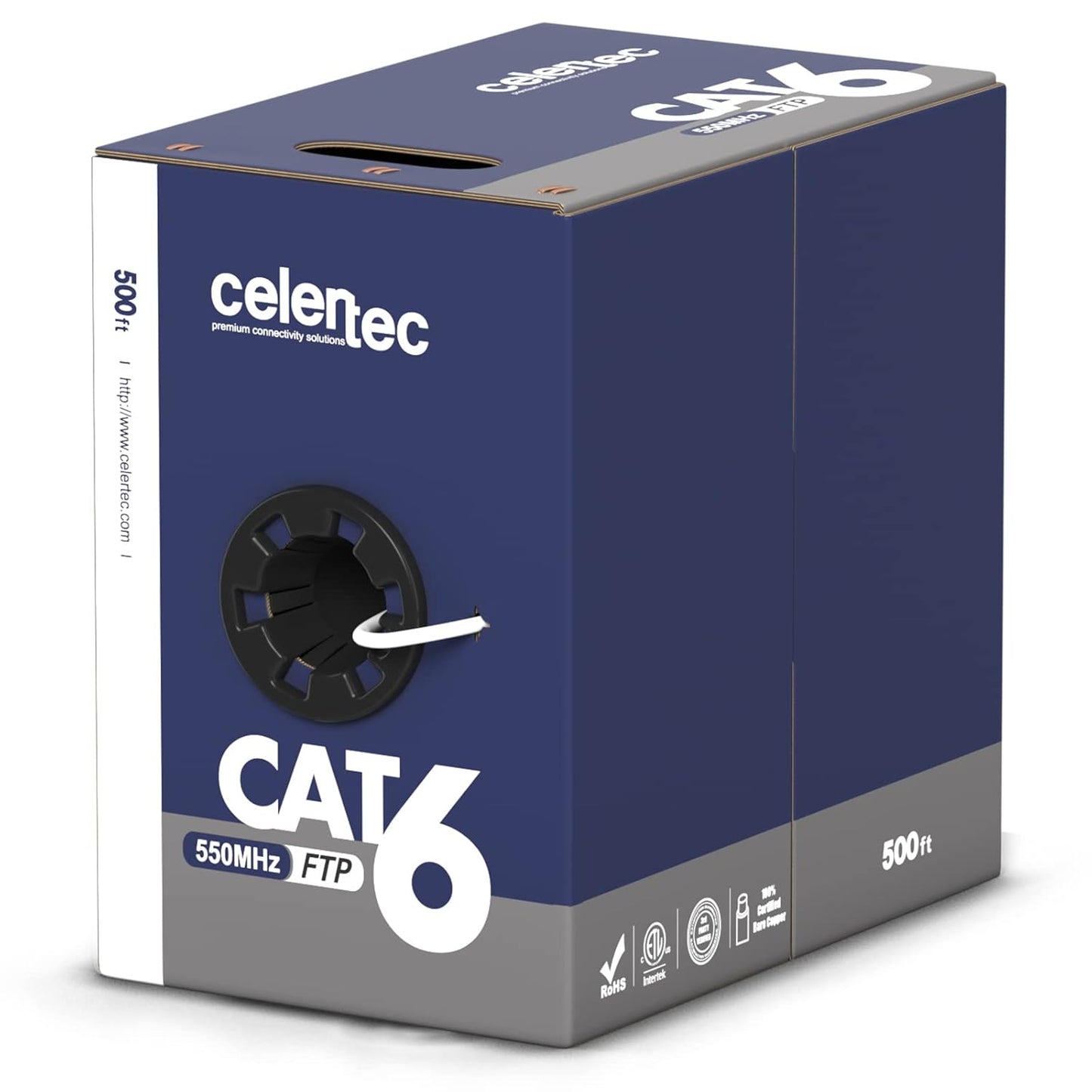 CAT6 Shielded Ethernet Cable 500ft for High-Speed Networking