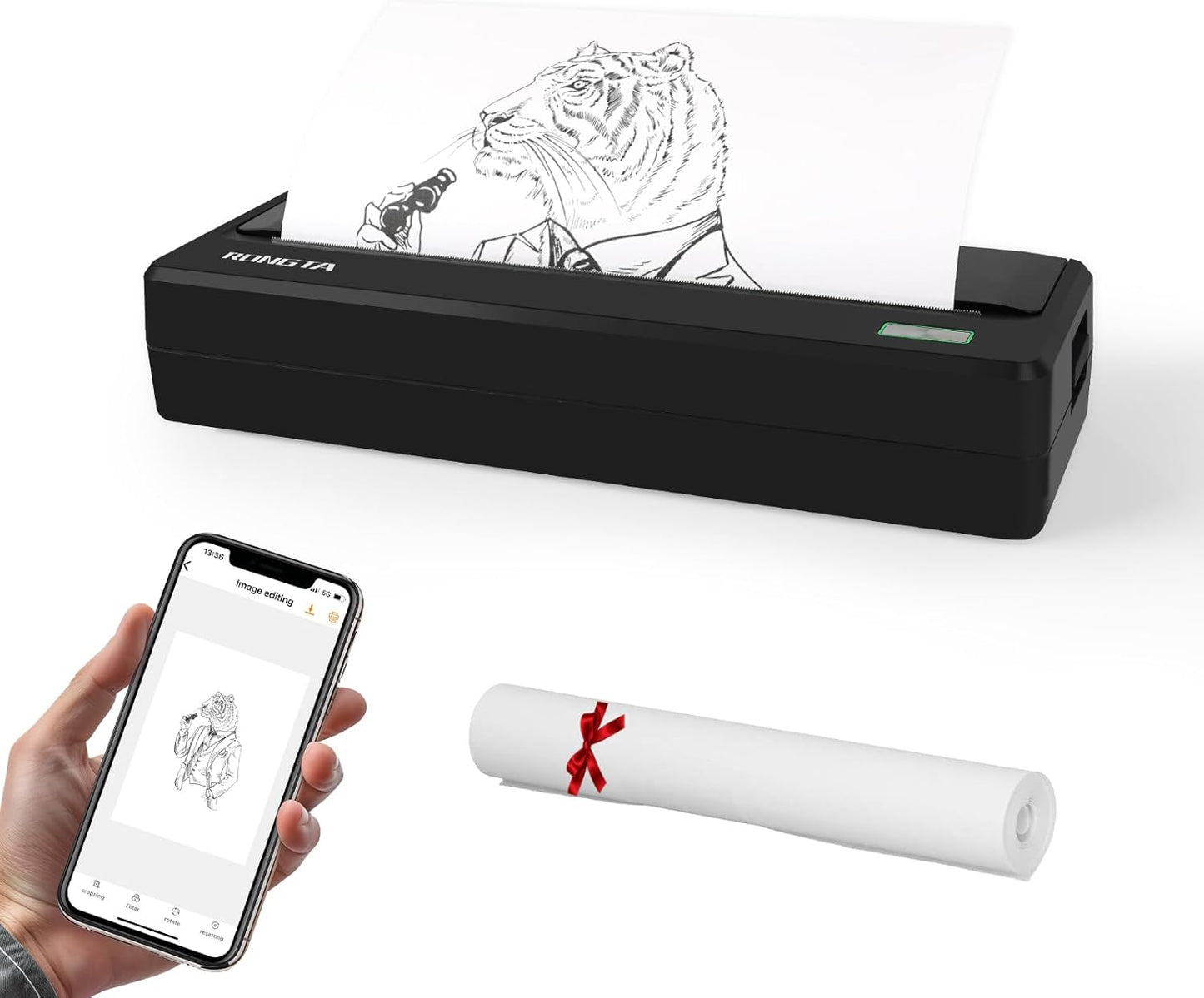 Rongta Wireless Thermal Printer Travel Essential