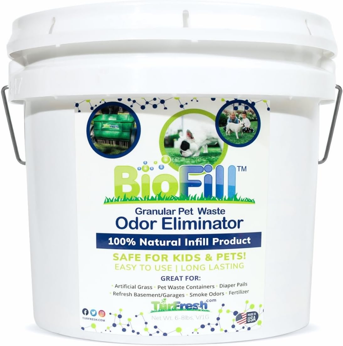 BioTurf Granular Turf Infill for Pet Odor Control in Yards