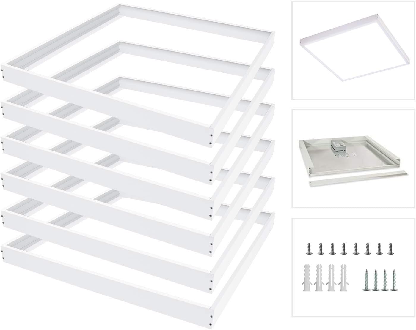 2x2 Surface Mount Kit for LED Flat Panel Light - 6 Pack
