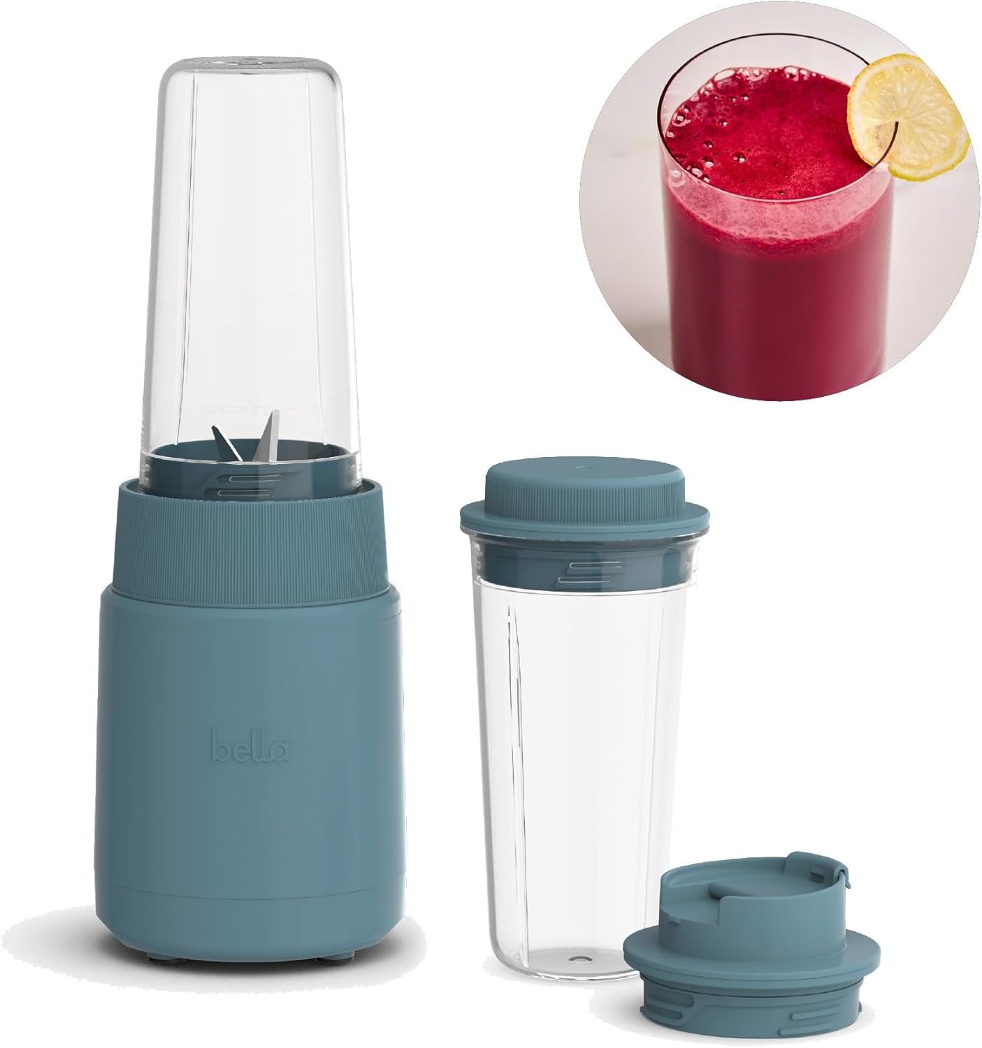 BELLA Portable Rocket Blender & Juicer - Press & Twist Design