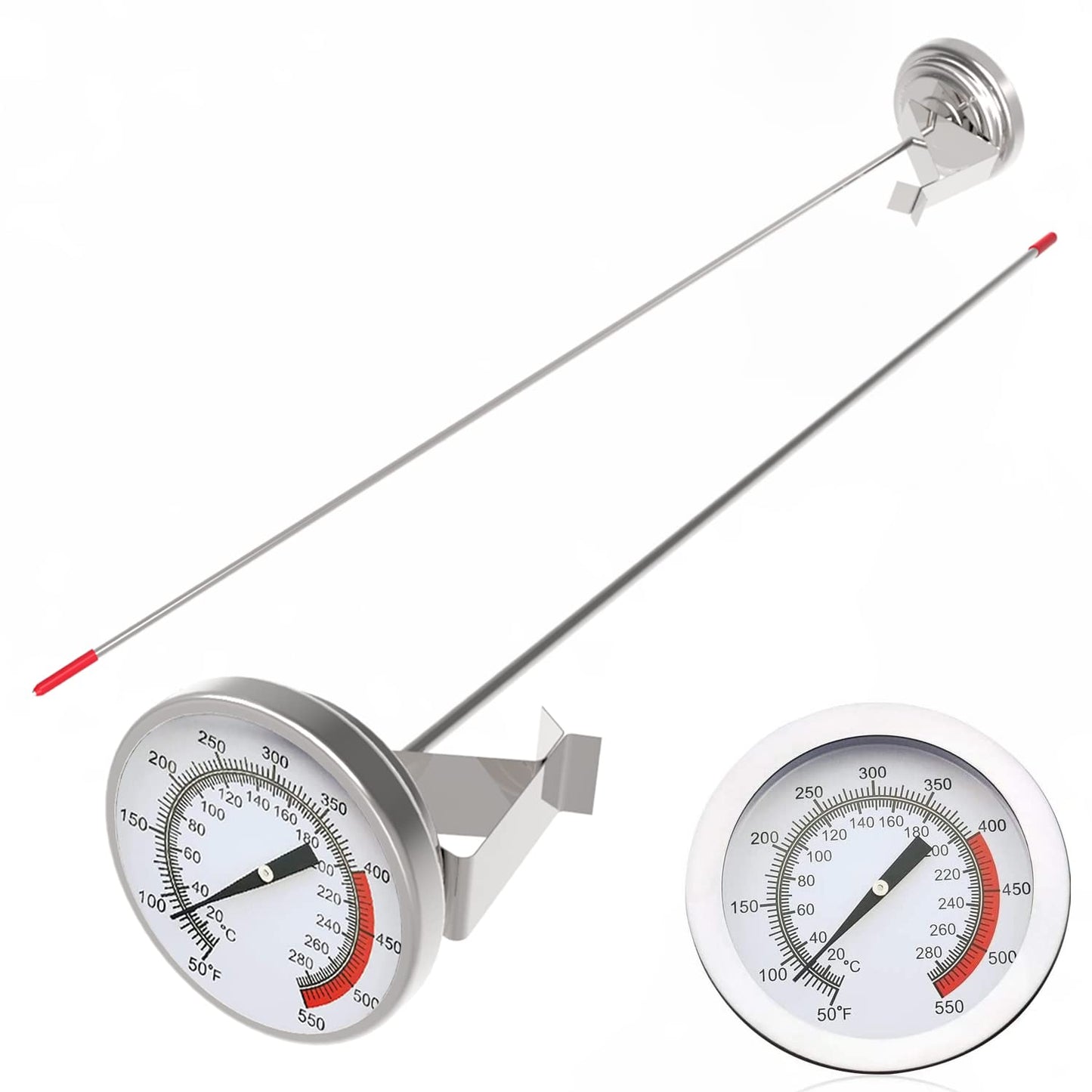 Precision Deep Fry Thermometer Duo for Perfect Cooking Results