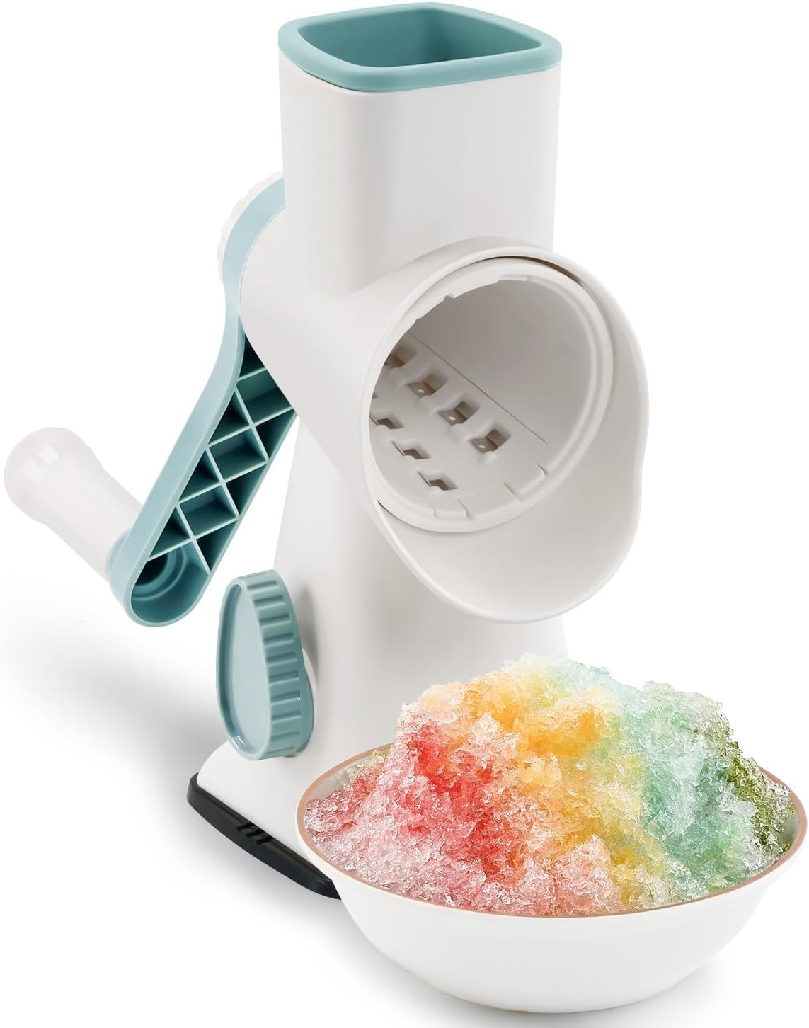 Portable Hand Crank Snow Cone Maker - Easy Ice Shaving