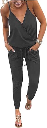 Adibosy Womens Rompers Summer Jumpsuits for Casual Outings
