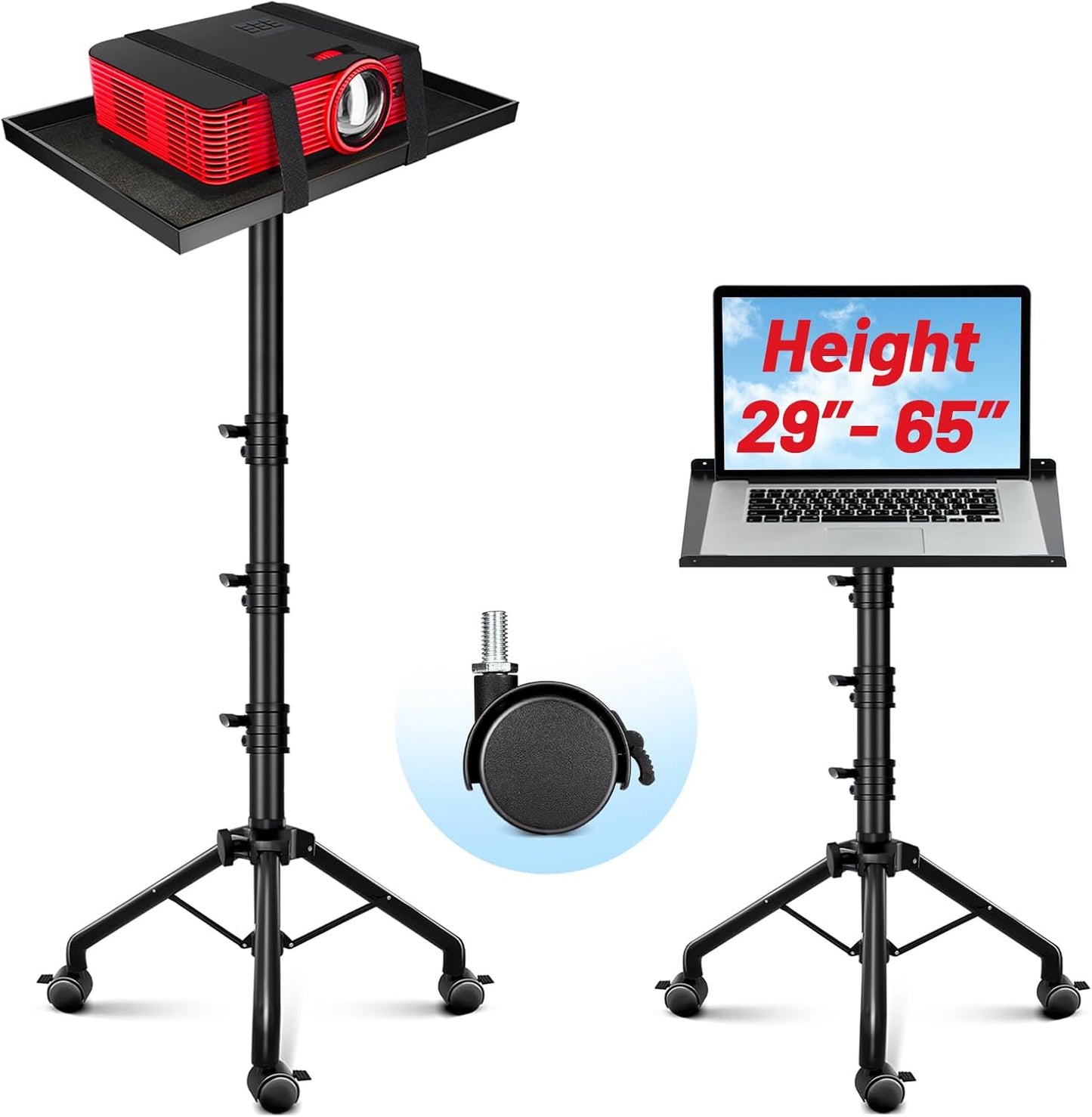 Adjustable Projector & Laptop Stand by CAHAYA - Portable DJ Rack