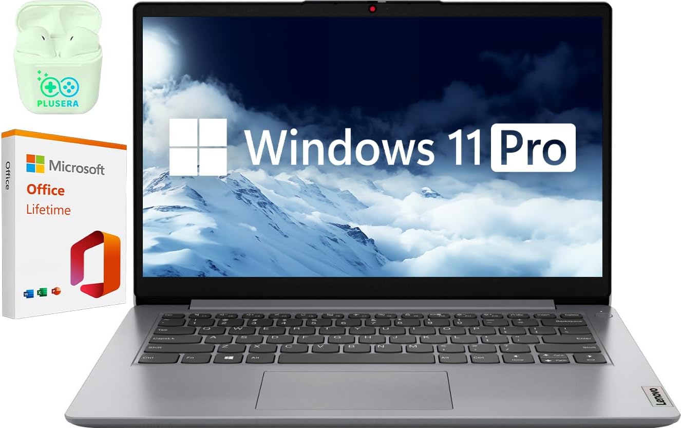 Lenovo 14 Business Laptop: Intel Processor, Windows 11 Pro, Lifetime Office