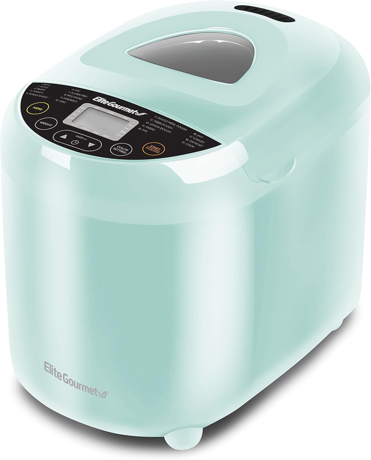 Elite Gourmet Bread Maker: 19 Functions, 3 Loaf Sizes