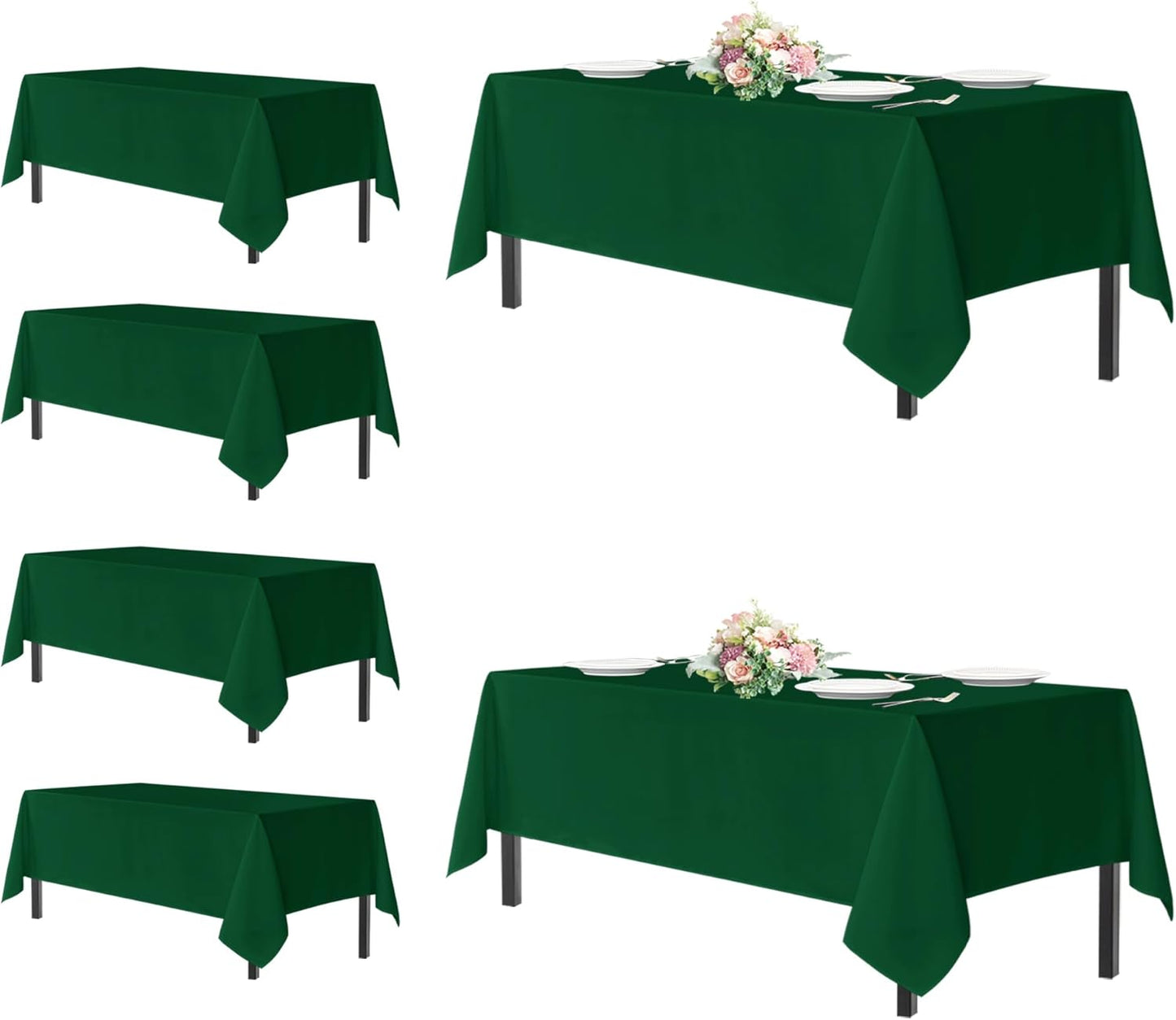 Sancua Tablecloths for 8 Foot Rectangle Tables - 6 Pack