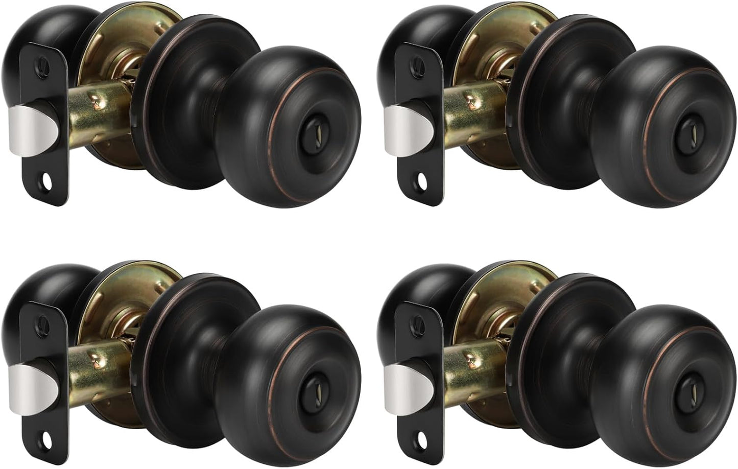Oil-Rubbed Bronze Interior Door Knobs for Privacy Needs