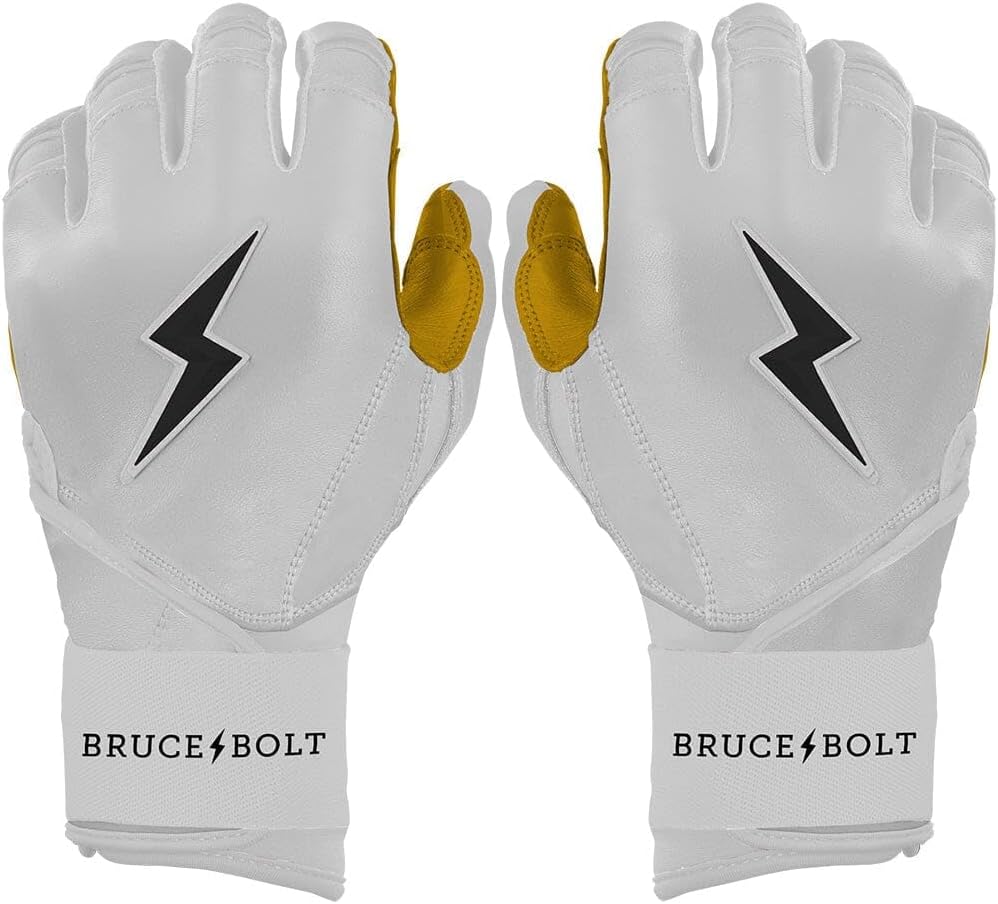 BRUCE BOLT Long Cuff Batting Gloves - Durable & Comfortable Fit