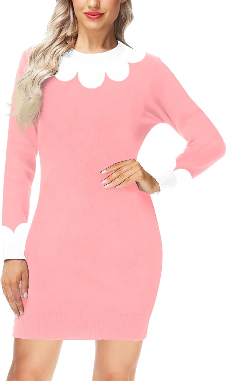 AOBUTE Women Christmas Sweater Dress for Holiday Fun and Style