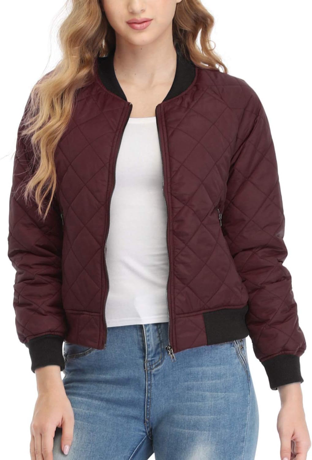 Lightweight Women's Bomber Jacket for Casual Winter Style