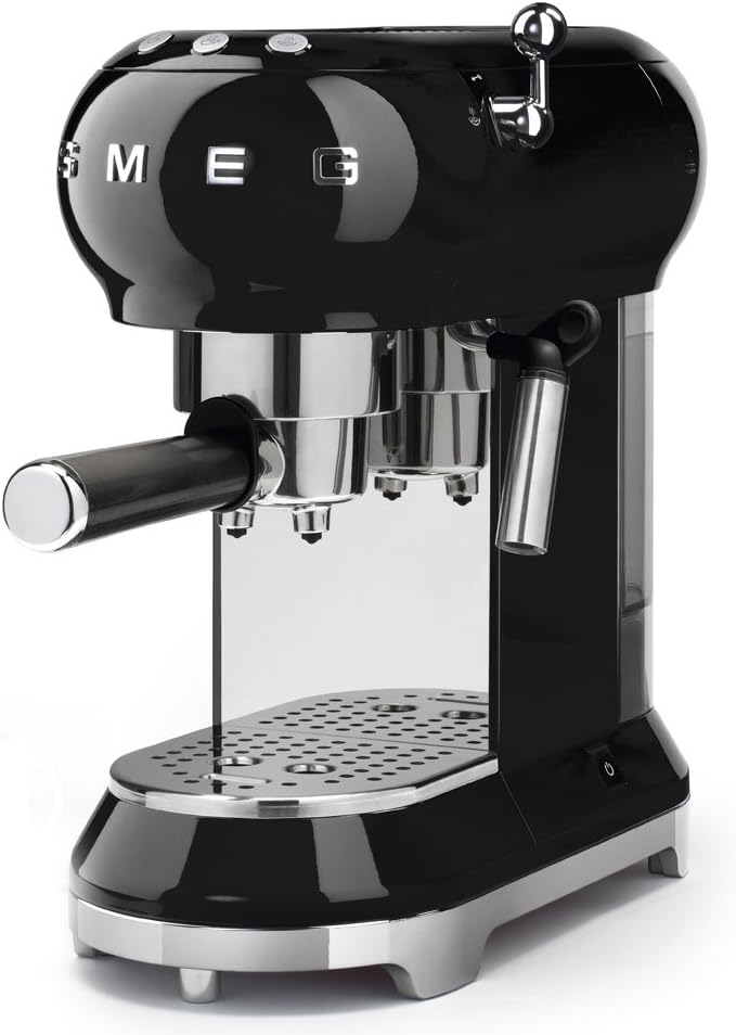 Smeg Espresso Machine for Rich Coffee | 1L Black ECF01