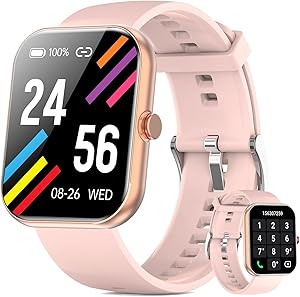 Smart Watch for Women Men with Bluetooth Call and Fitness Tracker