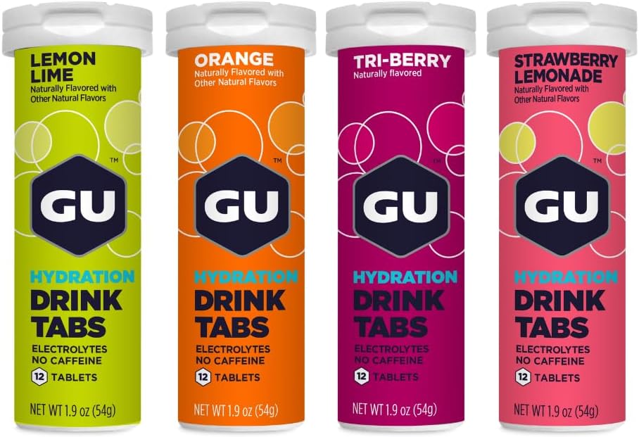 GU Energy Hydration Electrolyte Drink Tablets for Endurance
