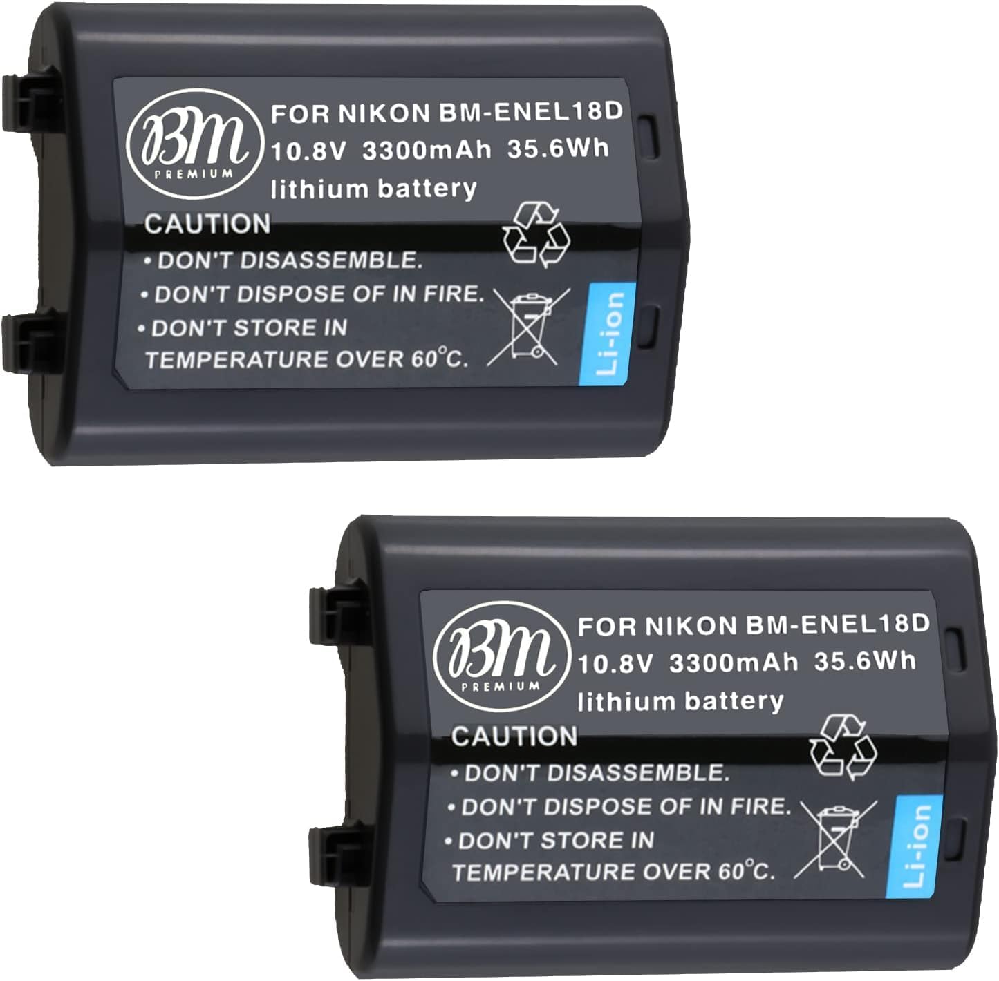 BM Premium EN-EL18C/EL18D Batteries for Nikon D4, D5, D6 Cameras