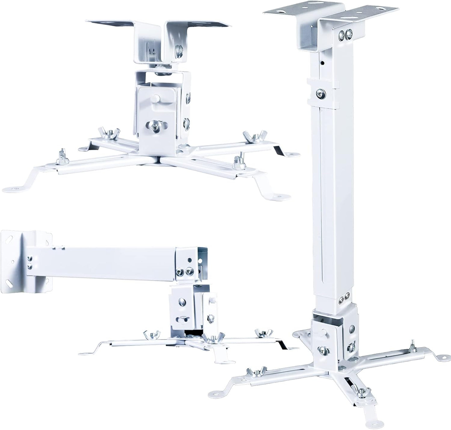 White Projector Mount with Extendable Arm