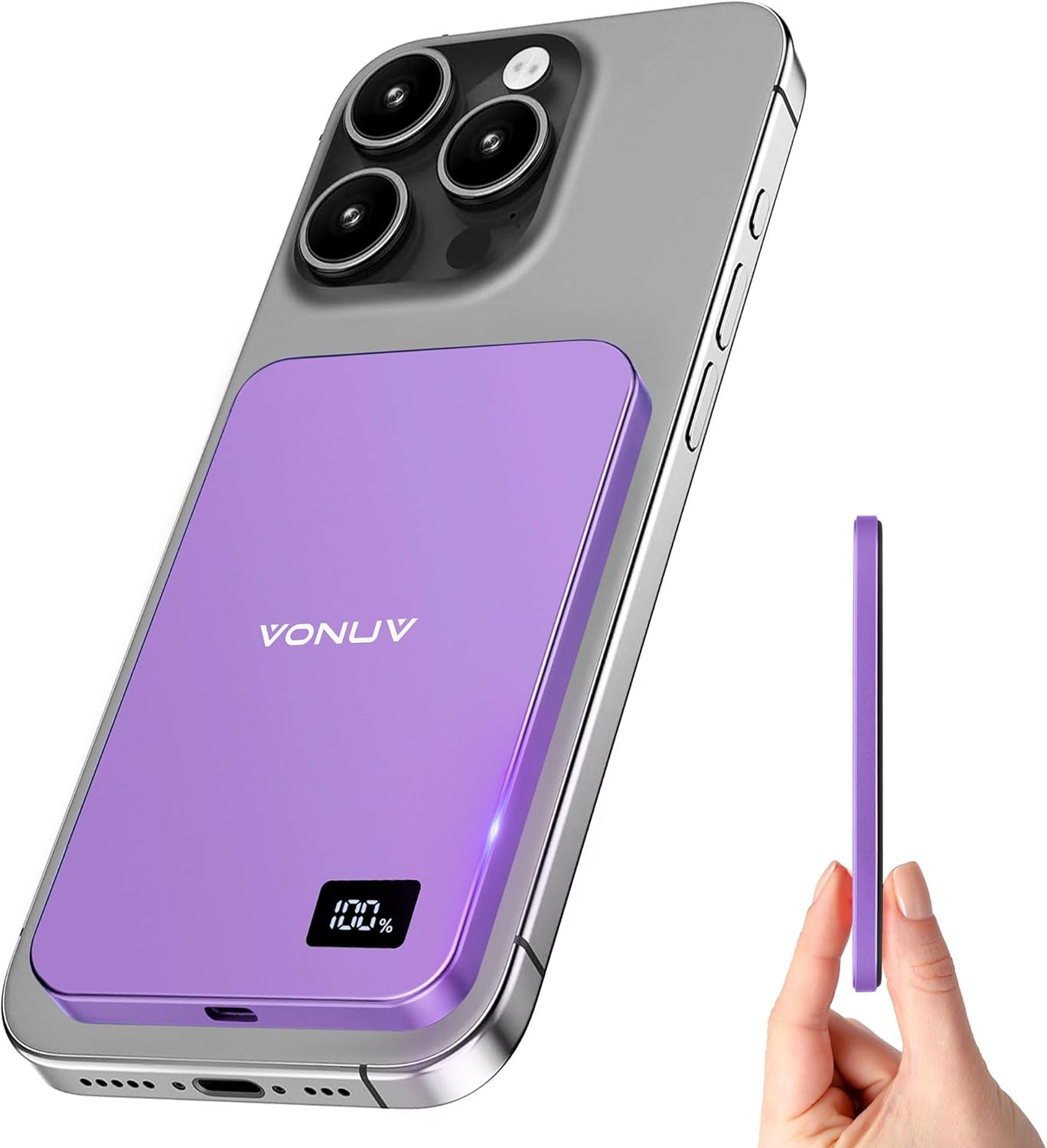 Magnetic Portable Charger 5000mAh for iPhone 16/15/14/13/12
