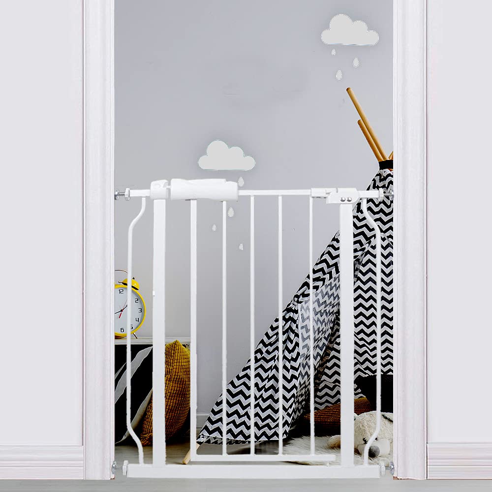 Tension-Mounted Narrow Baby Gate - Secure Your Home with Ease