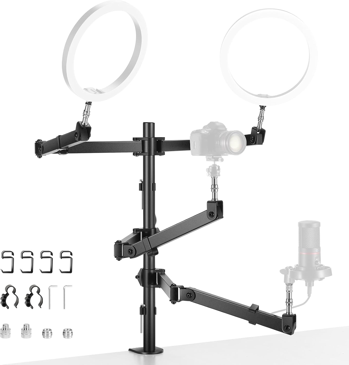 NEEWER Desktop Camera Stand for Overhead Phone and Webcam