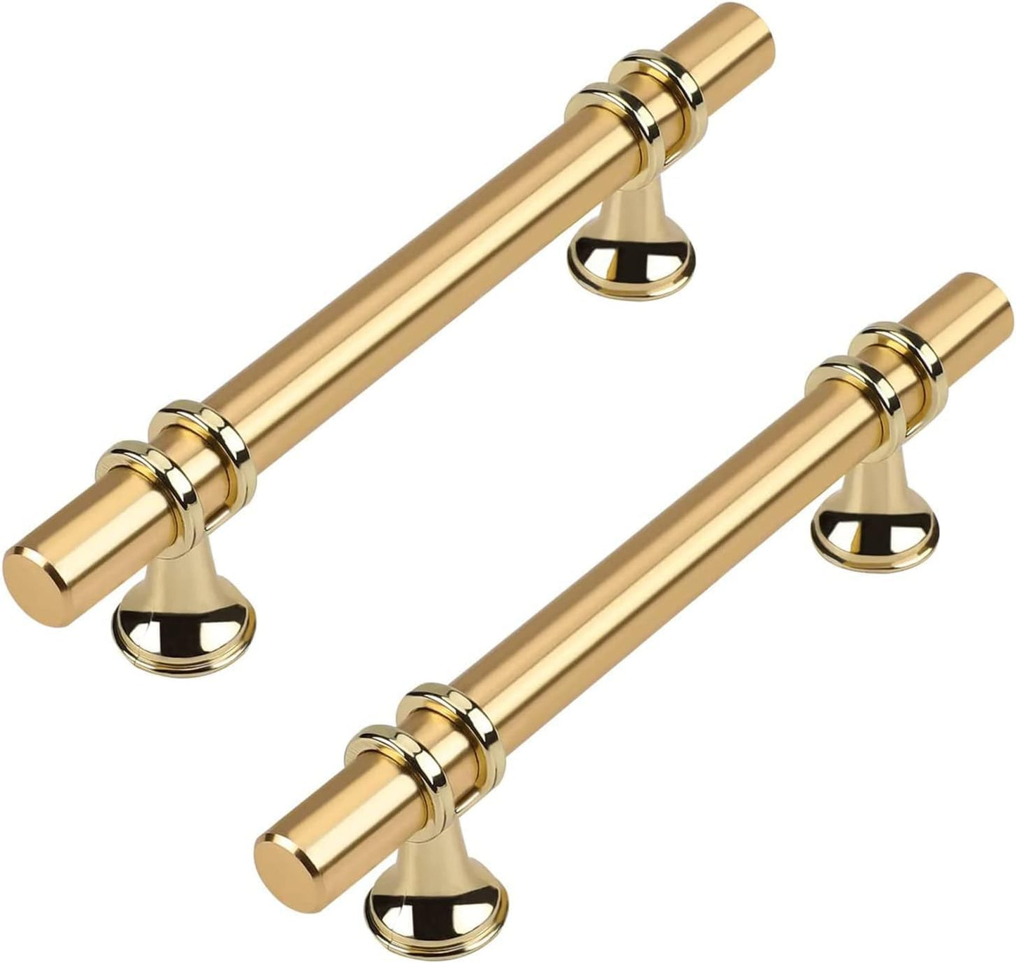 Haliwu 10 Pack Gold Cabinet Handles for Stylish Kitchen Upgrade