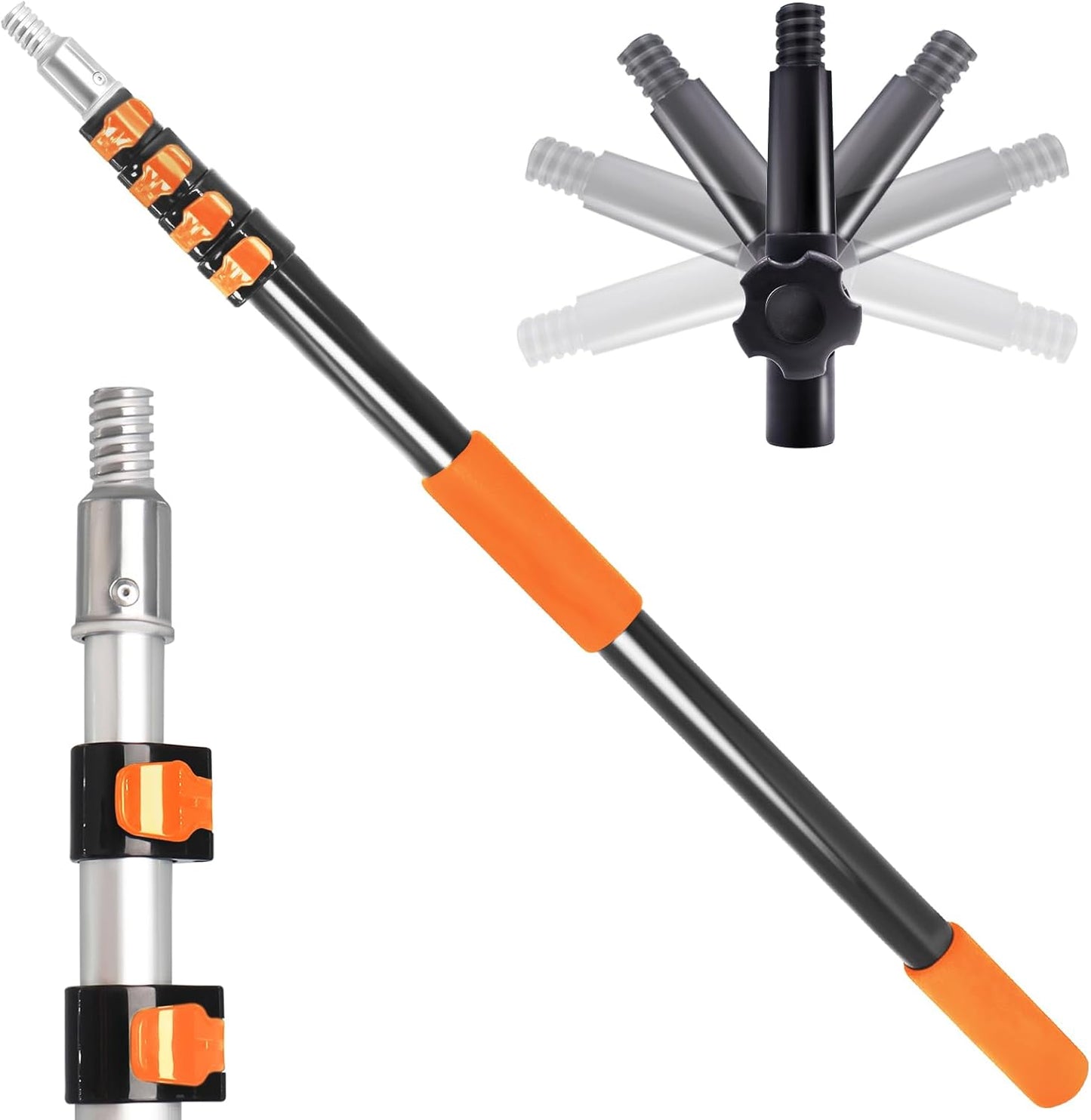 28FT Reach Telescopic Extension Pole for Painting and Cleaning