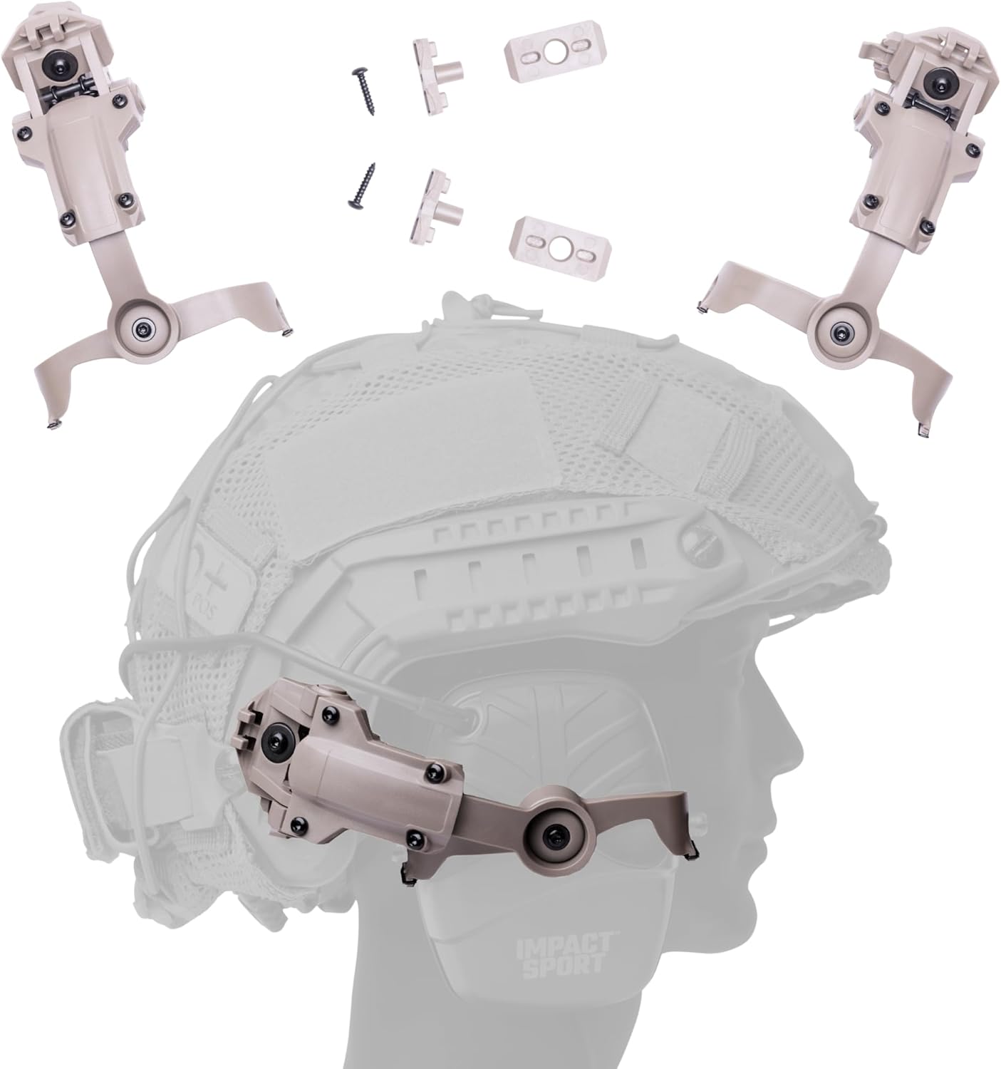 Tigrett ARC Rail Adapter for Helmets - Secure Tactical Headset Fit