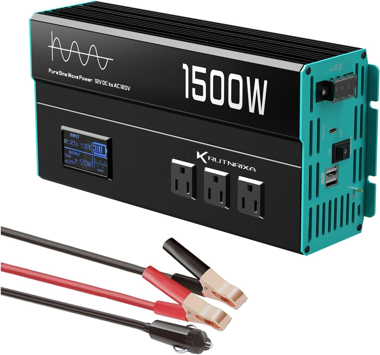 Power Anywhere: 1500W Inverter 12V DC to 120V AC - 2024 Upgrade
