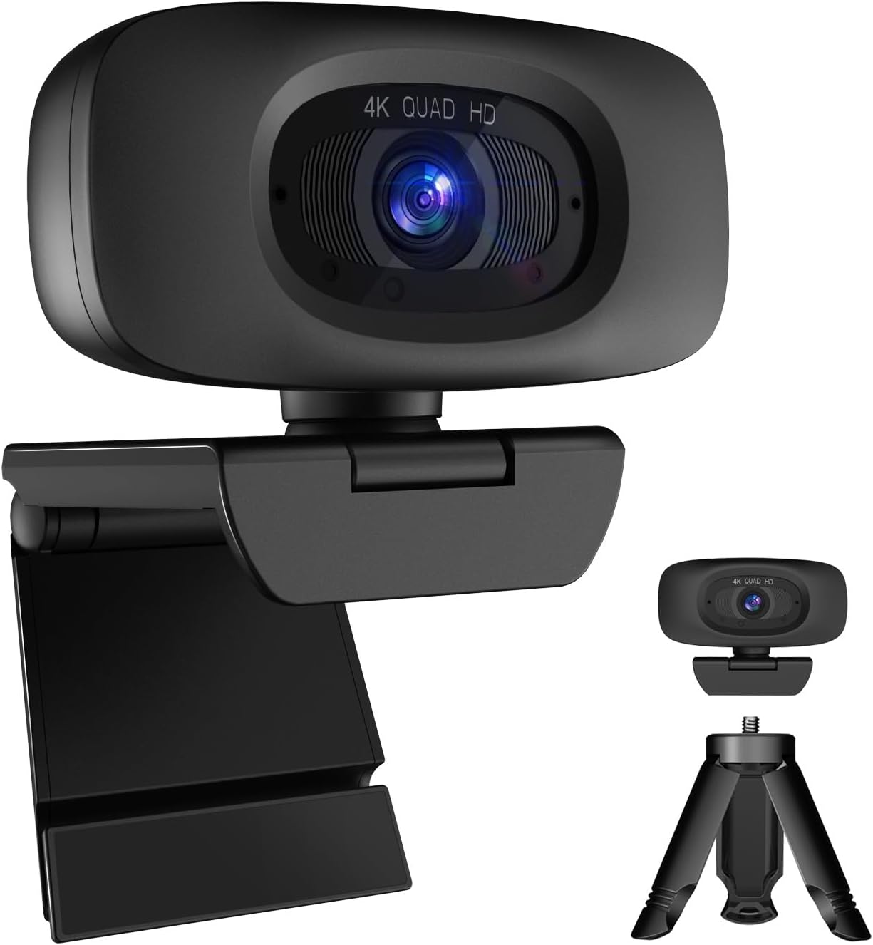 4K Webcam for Streaming with Autofocus and Privacy Cover