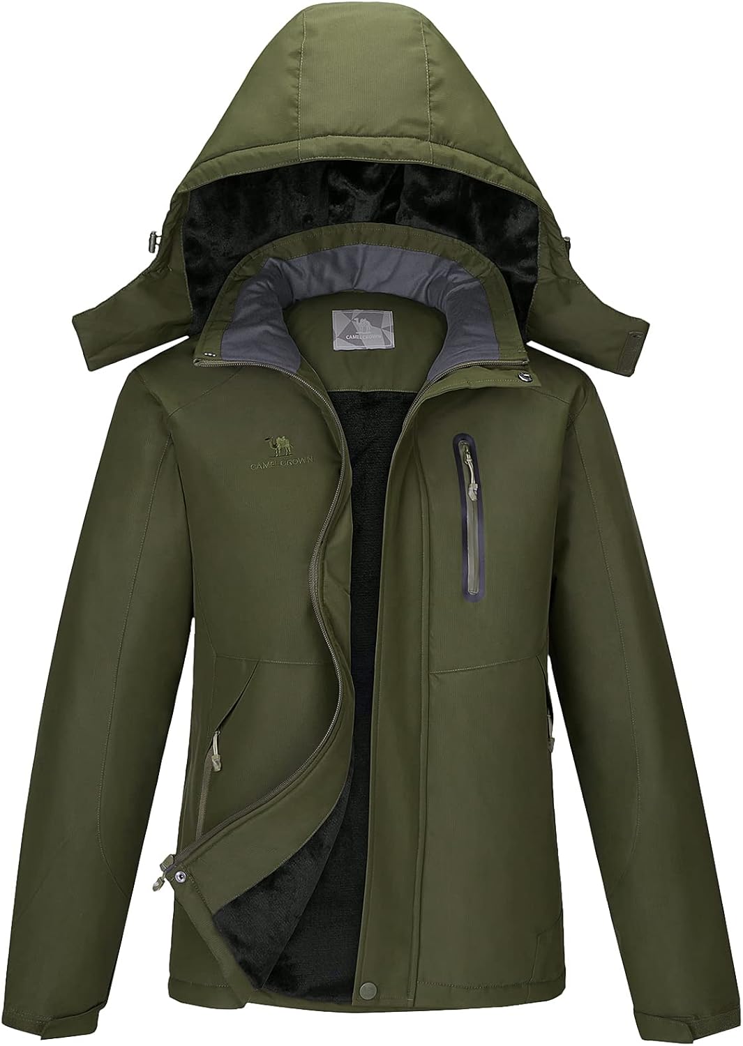 CAMEL CROWN Men's Waterproof Ski Jacket - Stay Warm & Dry!