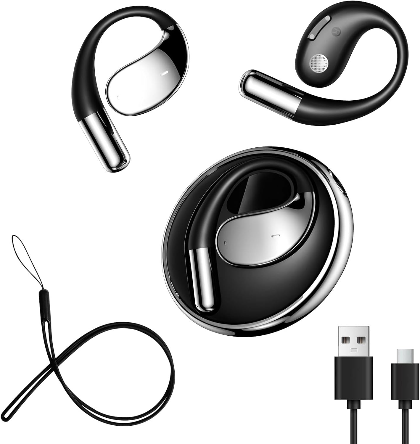 Dayinkes 360 Rotatable Language Translator Earbuds
