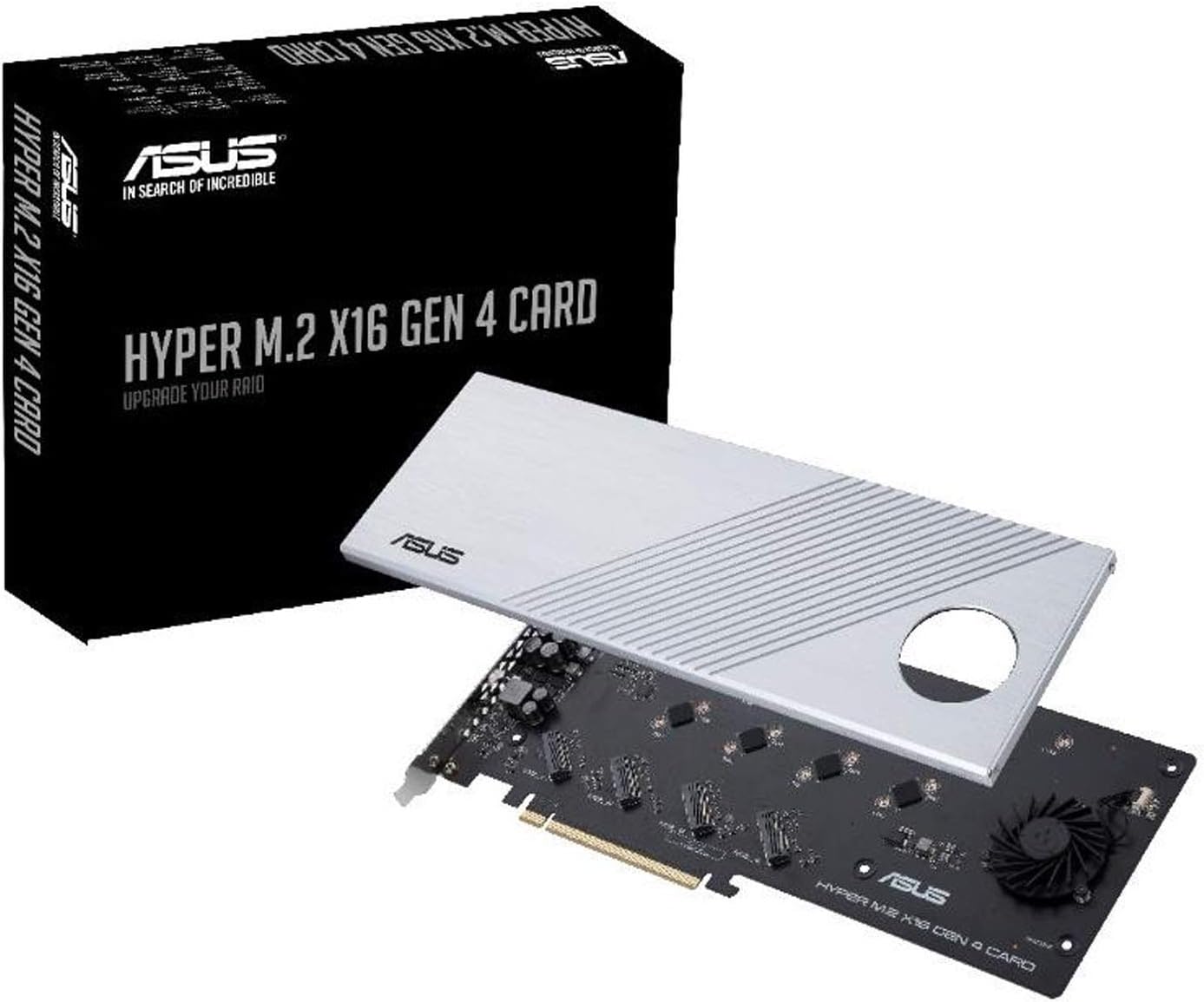 ASUS Hyper M.2 X16 PCIe 4.0 Expansion Card for NVMe Drives