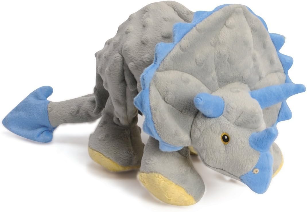 Durable goDog Dinos Squeaky Plush Toy - Large