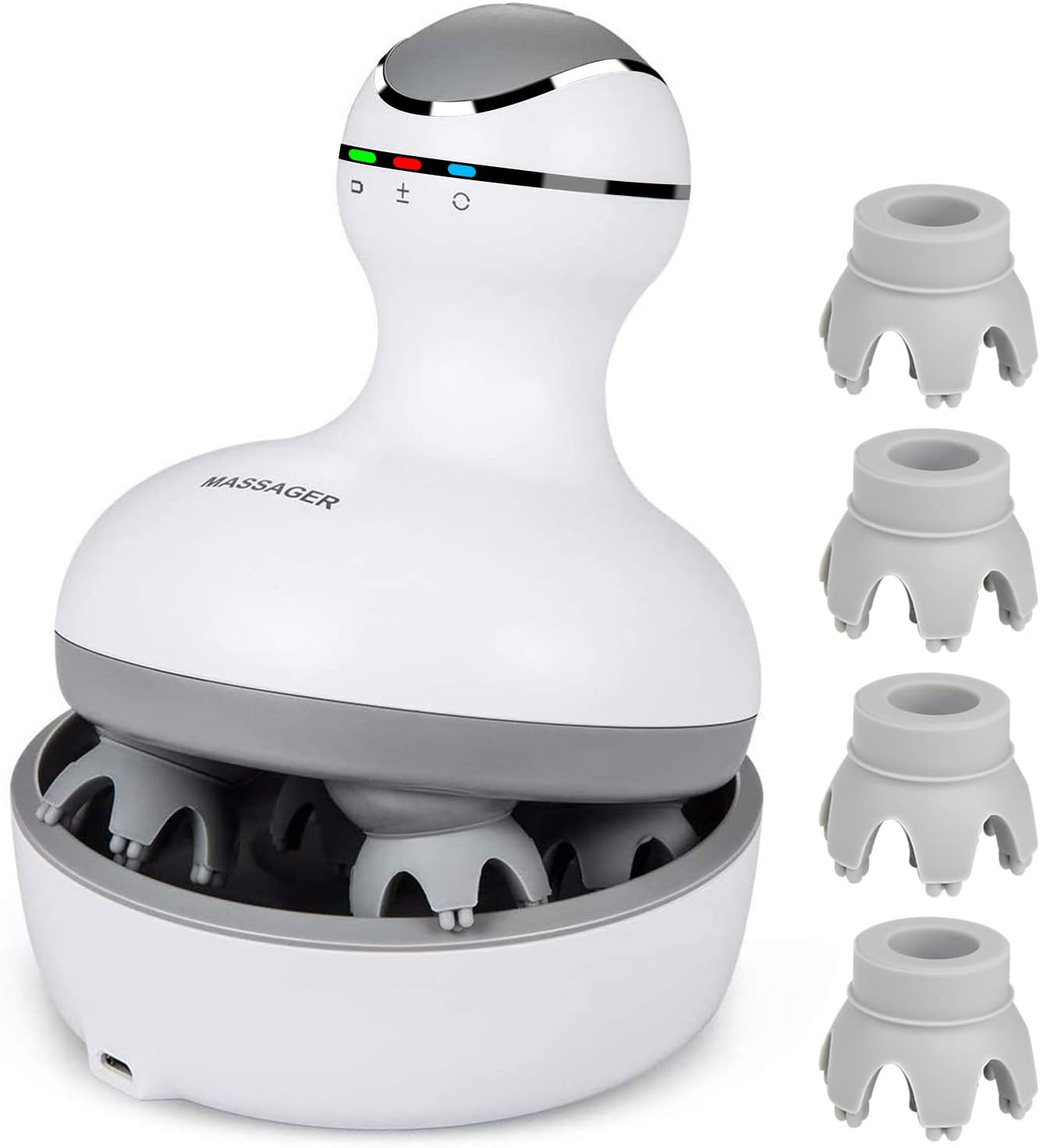 cotsoco Electric Scalp Massager - 84 Nodes for Hair Growth