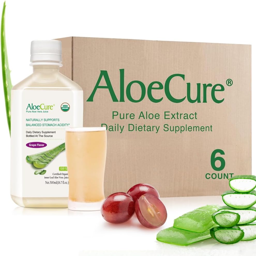 Organic Aloe Vera Juice for Digestive Health and Immunity Boost