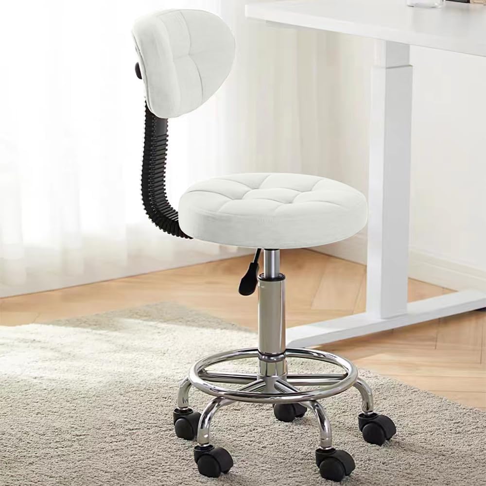 Office Drafting Chair with Back Support and Footrest for Comfort